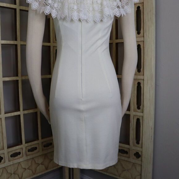 Revolve WYLDR Mailey White Lace Bodycon Sheath Dress Size S - Picture 11 of 15